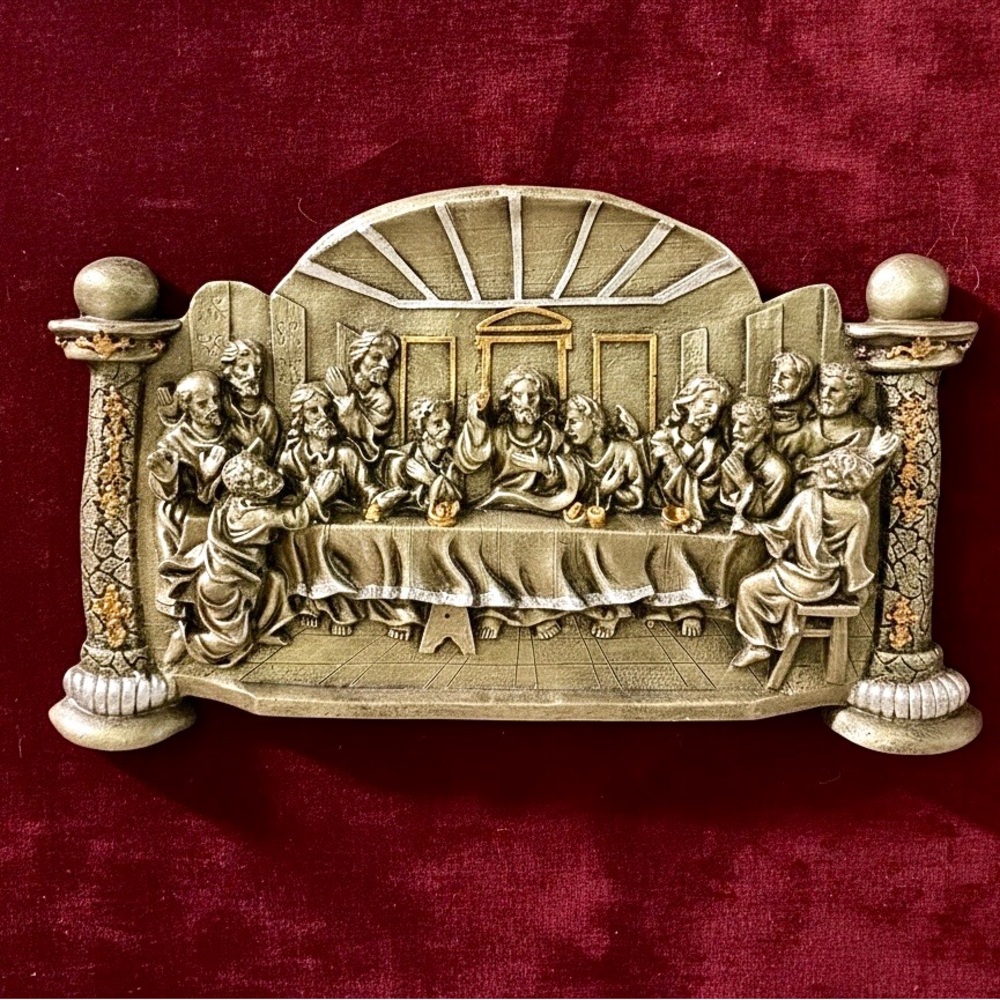Bronze-Tone The Last Supper Wall Plaque